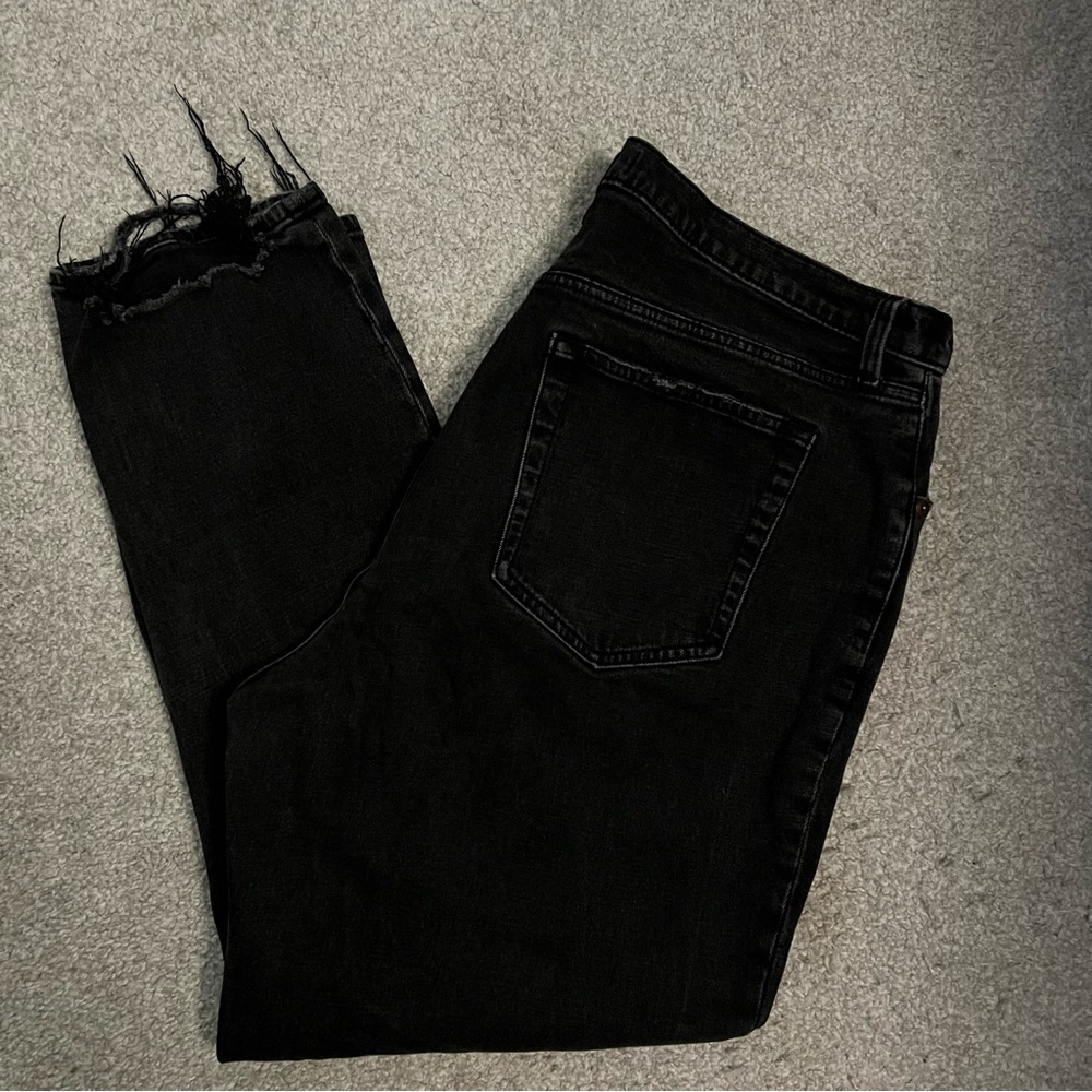 Black Ripped Denim Jeans